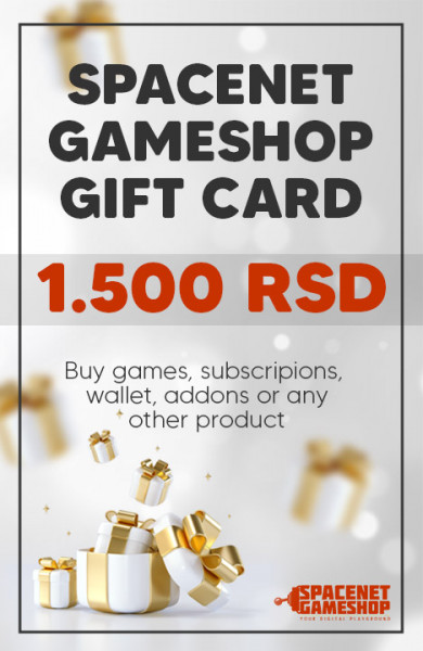 SpaceNET Gameshop Gift Card 1500 RSD